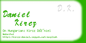 daniel kircz business card